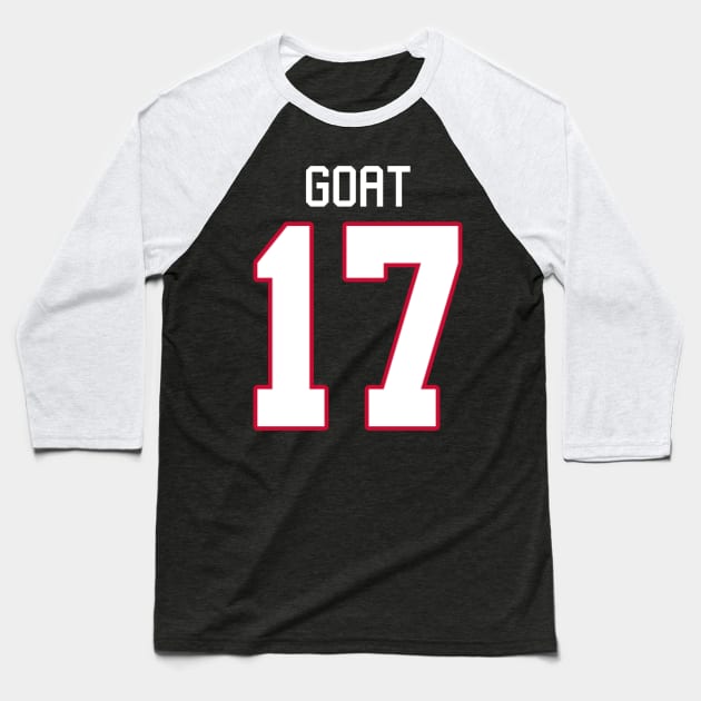 The Goat 17 Baseball T-Shirt by MugsForReal